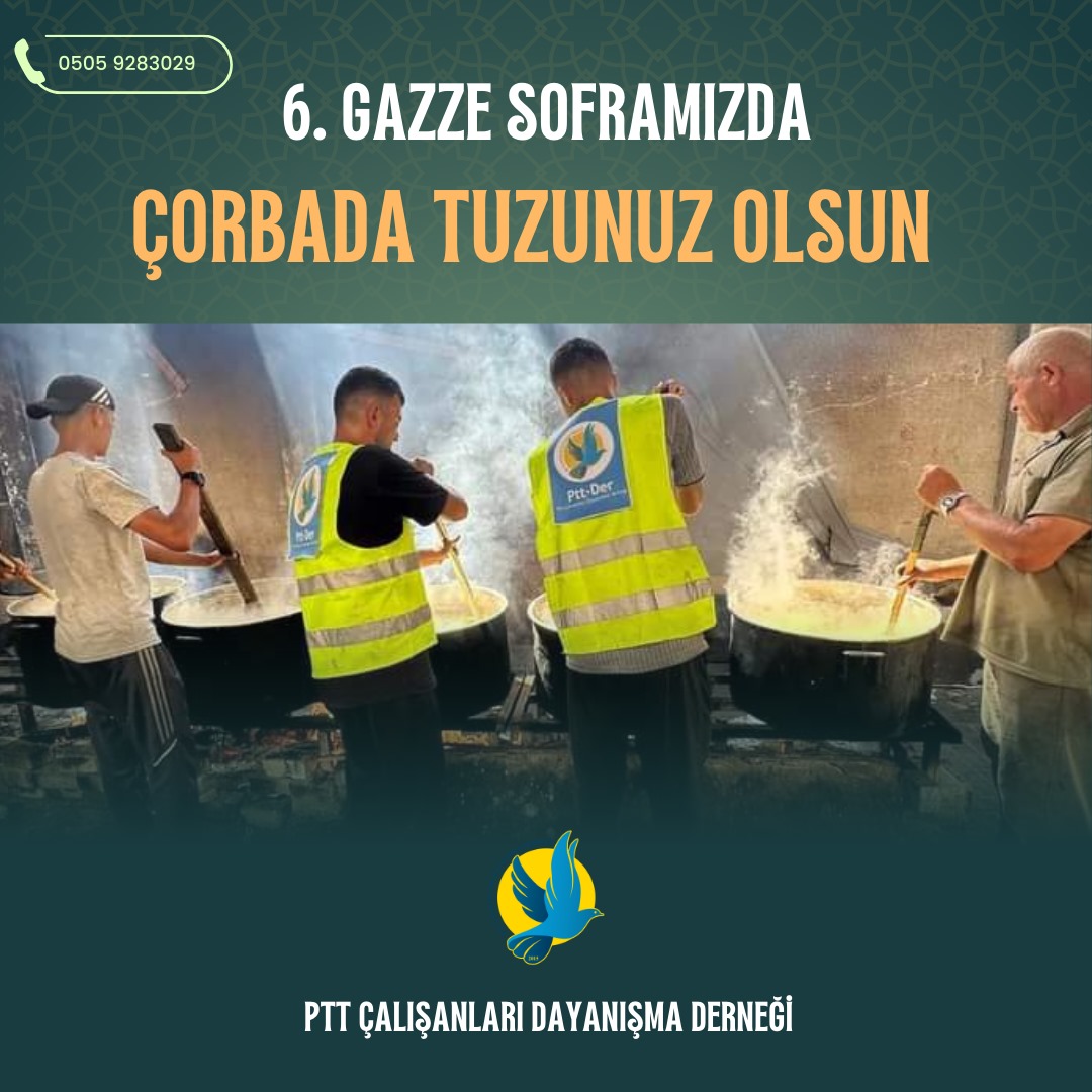 Gazze'de altıncı soframızı kuruyoruz 