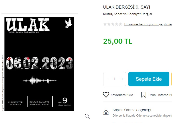 Ulak Kültür Yayınları PTTAVM'de...
