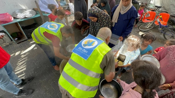 Zalimin karşısında, mazlumun yanındayız. Gazze'de ikinci soframız.