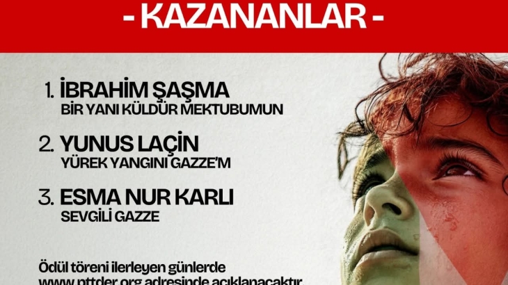 Gazze'ye Mektup Yarışması sonuçlandı 